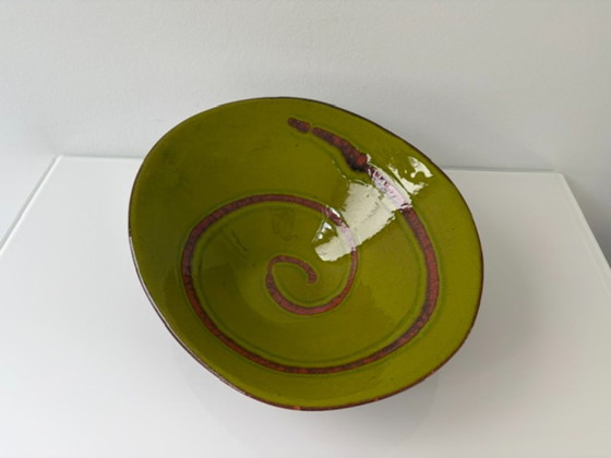 Ciotola vintage in ceramica verde con decoro a spirale – Ciotole (photo 3 of 15)