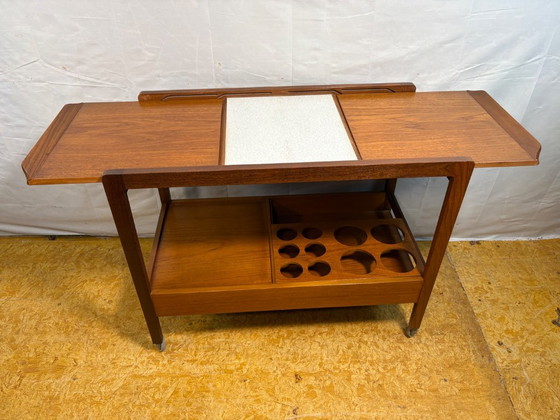 Prachtige Vintage Remploy Teak Uitschuifbare Serveerwagen | 1960 | Scandinavisch Design | Mid-Century Retro (photo 8 of 15)