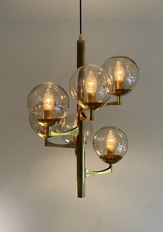 Image 1 of Lampada a sospensione vintage Sciolari anni '70