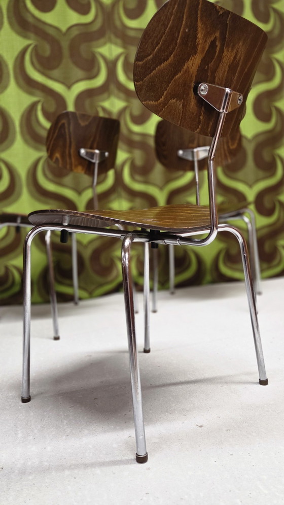 Image 1 of 4 Se 68 stoelen Egon Eiermann voor Wilde+Spieth