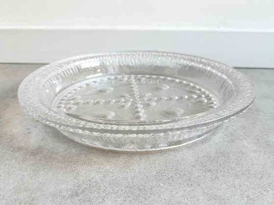 1x Large Vintage Scandinavian Glass Serving Dish – Tableware (photo 5 of 6)