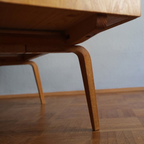Image 1 of ❤️Hellerau Cultural Furniture linnenkast Franz Ehrlich serie 427 DDR midden 20e eeuw Bauhaus GERESTAUREERD