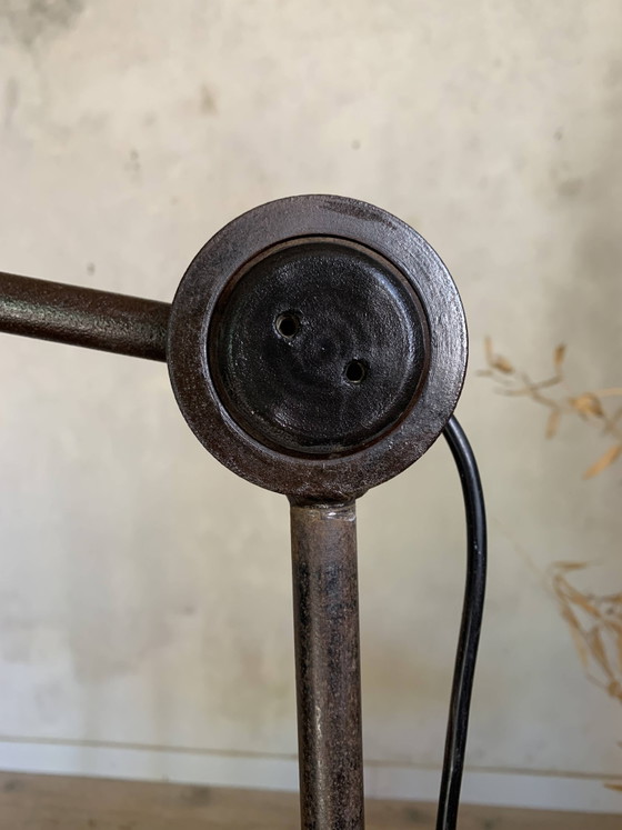 lampadaire industriel vintage pour atelier – polished steel, Metal, Industrieel (photo 7 of 15)