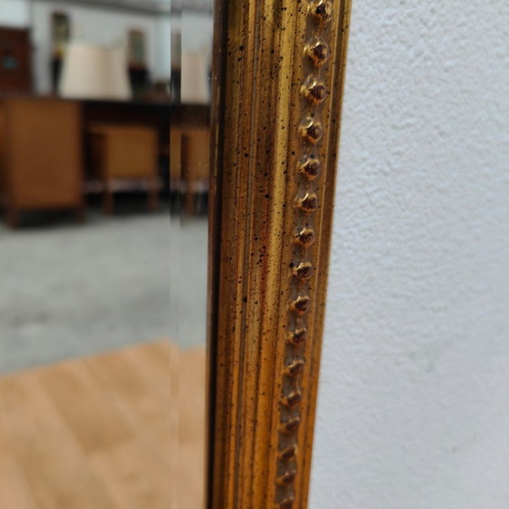 Image 1 of Miroir sur pied DeKnudt vintage doré de style Hollywood Regency
