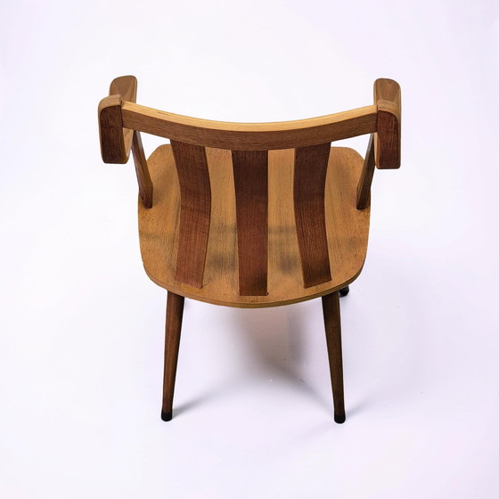 Image 1 of 4 chaises en contreplaqué style milieu du siècle, Pays-Bas, années 1960