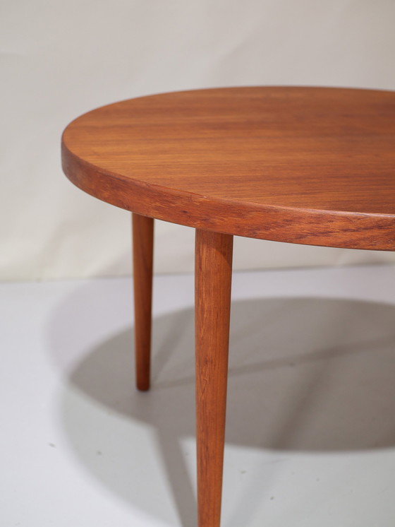 Image 1 of Extendable Dining Table Kai Kristiansen Round Teak Danish