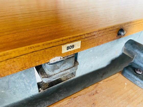 Image 1 of Mid-Century Extendable Teak Dining Table with Butterfly Leaf, By Van Pelt, 1960s