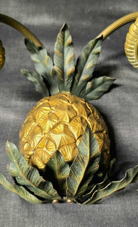 Image 1 of Maison Charles & Fils - Coppia di lampade da parete ad ananas