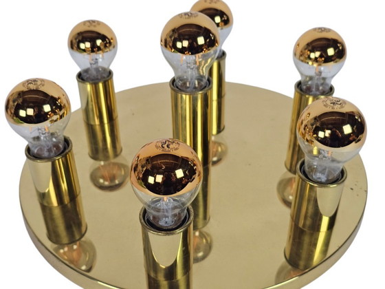 Image 1 of TZ Schmitz Leuchten - laiton - plafonnier - Mid Century modern - Allemagne - années 70