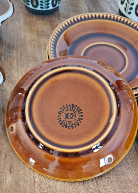Boch La Louvière Walnoot Serie Koffieservies – 18-delig – 8 personen – Ceramic (photo 6 of 14)