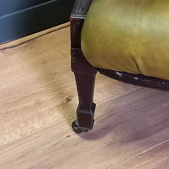 Image 1 of Sofá Chesterfield de dos plazas - Victoriano 1890-1910