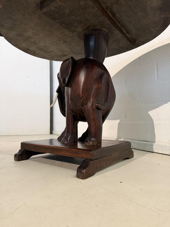 Table éléphant vintage en acajou, style Art déco rétro – Tables d'appoint, Wood (photo 4 of 12)