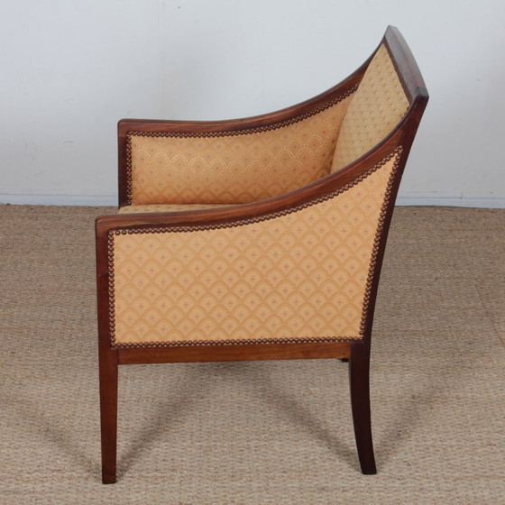 Image 1 of Armchair in the style of Jean-Michel Frank from the 1930s-1940s