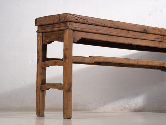 Antique Chinese console altar table in elm – Shanxi, circa 1890 (photo 15 of 40)