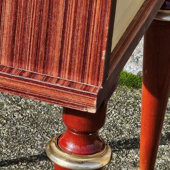 Image 1 of VALENTINES OFFER - French Mid Century Nightstand-French Vintage Bedside Table-High Gloss Finish-60s