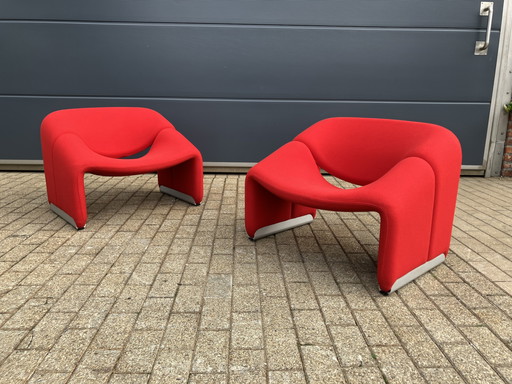 2x Artifort Groovy F598 M-Stuhl im Originalstoff, sehr guter Zustand!