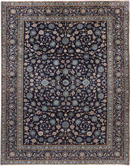 Persian carpet Keshan 3.85 x 3.00 Oriental carpet fine No. 44