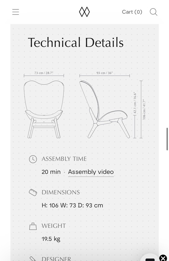 Image 1 of Umage A Conversation Piece Tall plus voetenbank