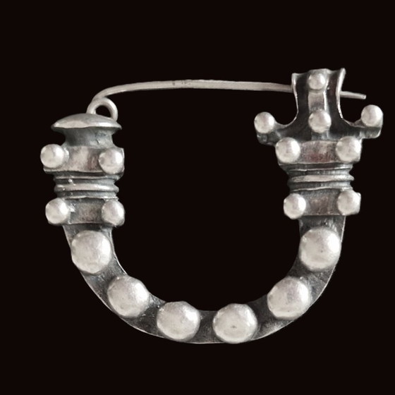 Image 1 of Broche de fíbula de plata - Raro - Marcado