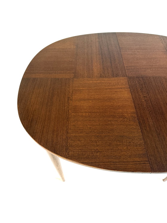 Image 1 of Vintage extendable teak dining table '60