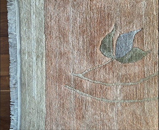 Image 1 of Tapis népalais/Katmandou « Kangri », authentique tapis en laine noué à la main (237 x 175 cm), avec certificat (1988), en excell
