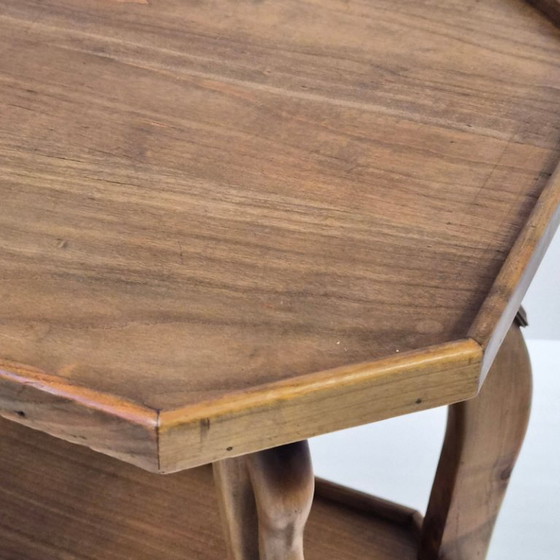 Image 1 of Consolle vintage in stile Art Déco e Art Nouveau con cigni e artigli di leone.