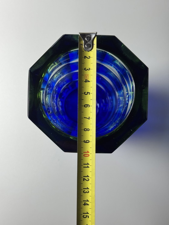 Image 1 of Rainbow Vase by Aknuny Astvatsaturyan Leningrad Art Glass Factory, USSR, 1960s