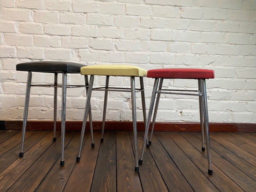 Brabantia Set aus 3 Vintage-Hockern