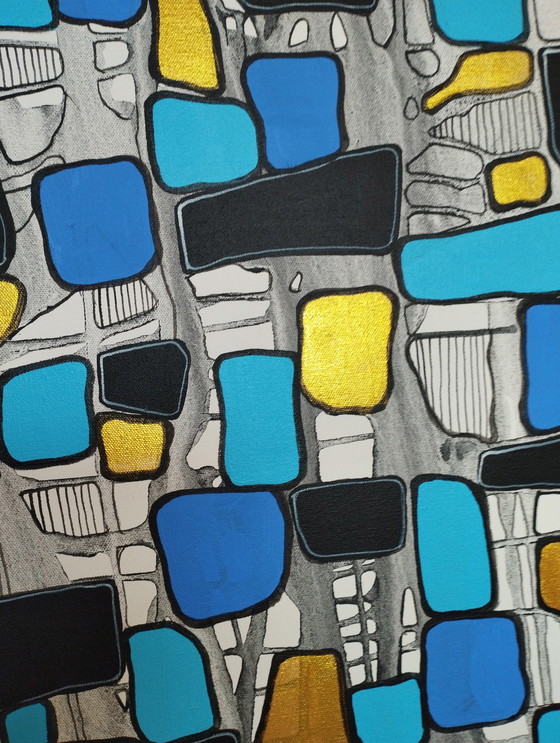 Image 1 of Natia Antadze Abstracte compositie XXL