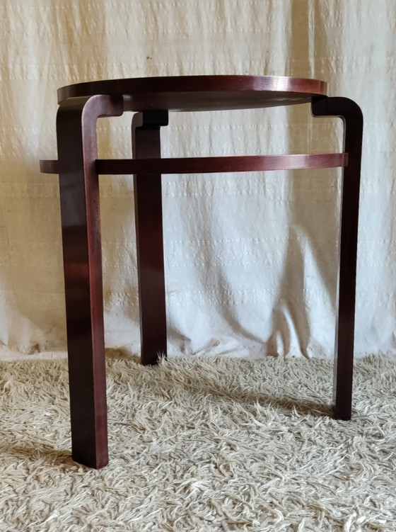 Art Deco Solid Wood Side Table - Mid-20th Century (photo 6 of 8)