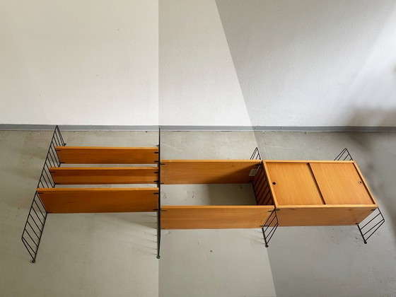 Image 1 of Mid Century Original Nisse & Kajsa Strinning String Shelving Unit, Sweden