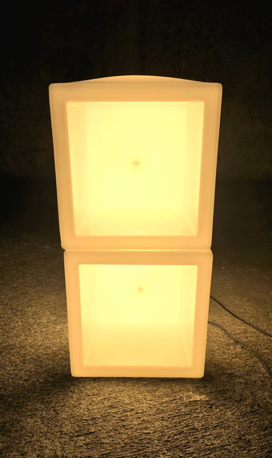 Image 1 of Set di 2 cubi luminosi "lux-us" in polietilene – Max Kistner – 42 x 42