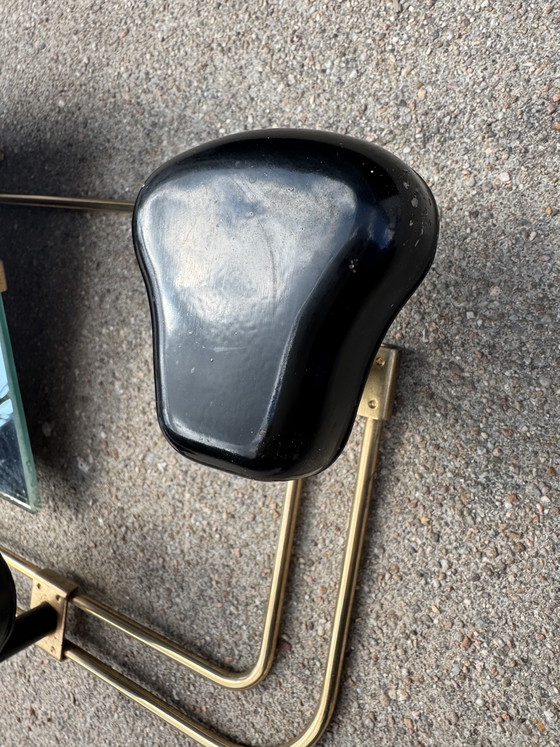 Image 1 of Porte manteau mural miroir années 60