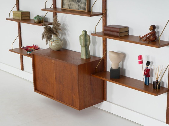 Image 1 of Estantería modular de teca, diseño danés, década de 1960, fabricada en Dinamarca.