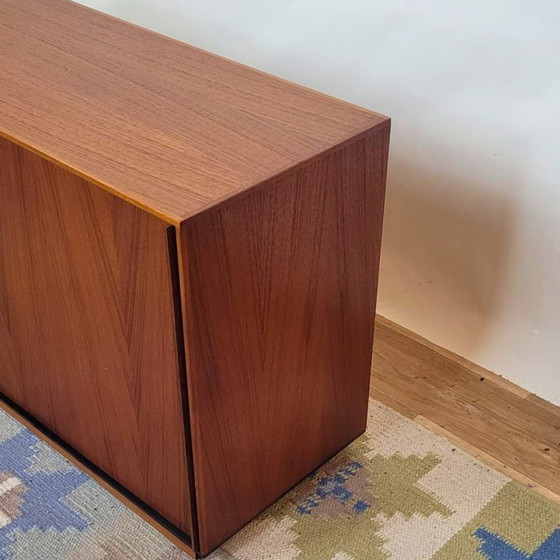 Image 1 of Vintage Scandinavian teak TV stand, freestanding or wall-mounted - Denmark - 1960s
