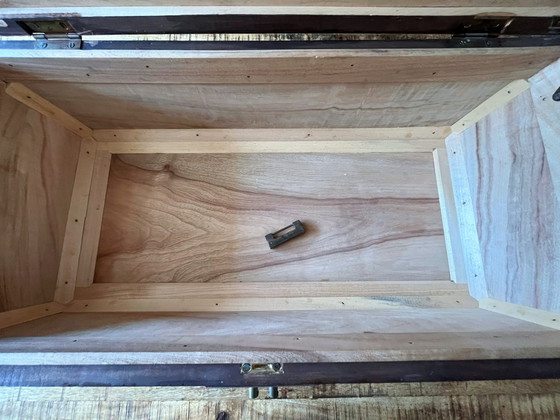 Image 1 of Antique Chinese camphor chest with rich wood carving
