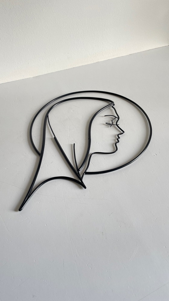 Image 1 of Décoration Murale Image de Sainte Moderniste Vintage
