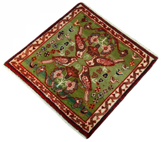 Handgeknüpfter Shiraz Nomadenteppich – 60 x 60 cm