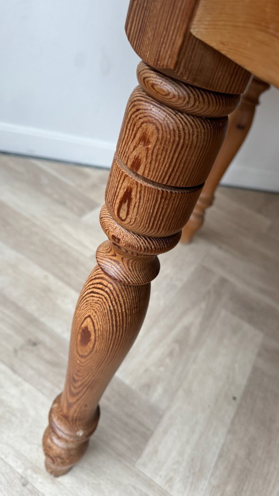 Image 1 of tavolo allungabile in pino, francese