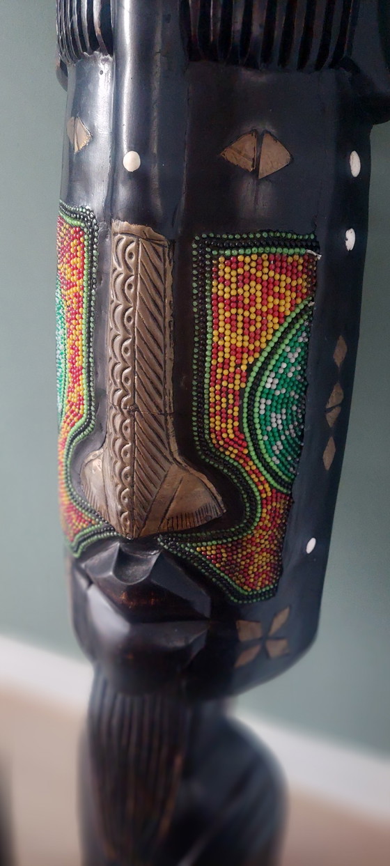 African Statues from Kumasi, Ghana – Decorative Objects, Wood, Brass (photo 3 of 10)