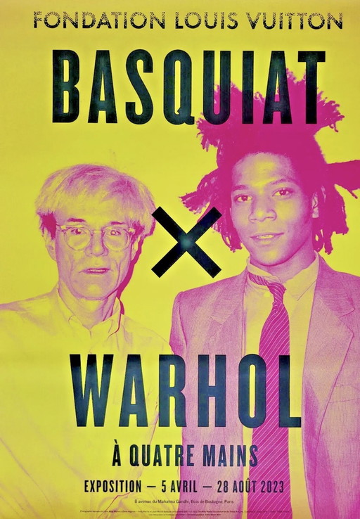 JEAN-MICHEL BASQUIAT X WARHOL - Affiche d'exposition - FONDATION LOUIS VUITTON 2