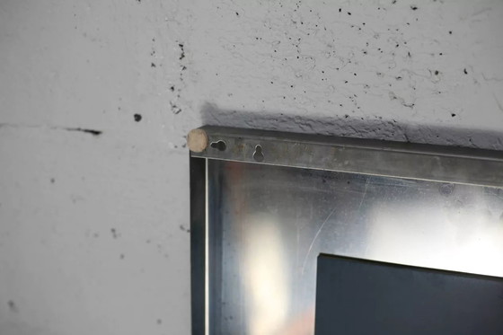 Image 1 of Grote stalen spiegel 70's