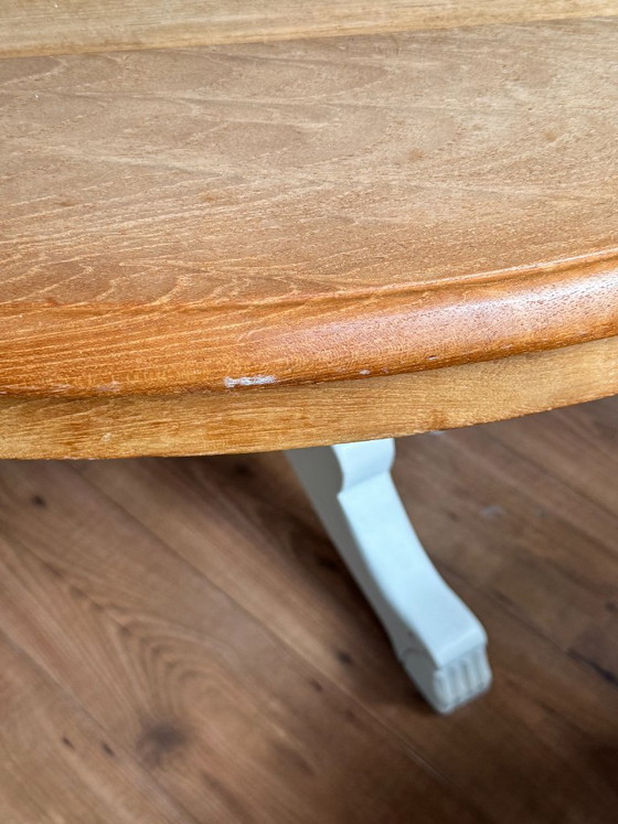 Round teak dining table – Wood (photo 7 of 8)