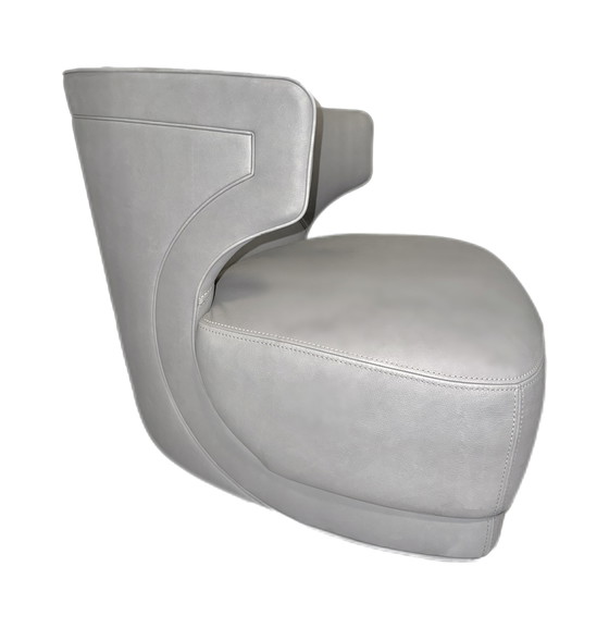 Image 1 of Luxe leren fauteuil van Designerbrand