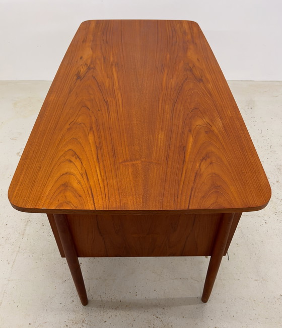 Image 1 of Teak Desk By Gunner Nielsen For Tibergaard