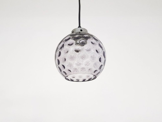 Image 1 of Purple glass pendant lamp