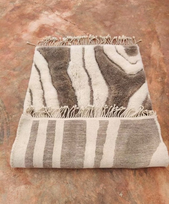 Image 1 of Moroccan Mrirt Hand Woven Carpet - High Quality Wool