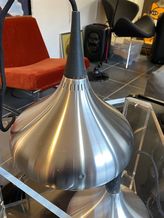 Image 1 of Lampenaufhängung n2 Aluminium Alu Johannes Hammerborg Fog & Morup Dänemark Jahrgang 1970