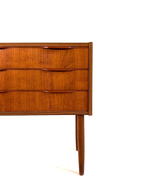 Cassettiera vintage in teak, Danimarca ‘60, Cassettiere, Legno, Marrone (foto 2 di 8)