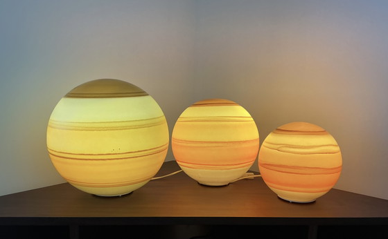 Image 1 of 3 lampade a globo Wofi anni '80